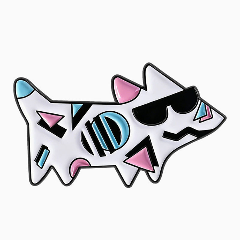 Geometric Doodle Animals Pins