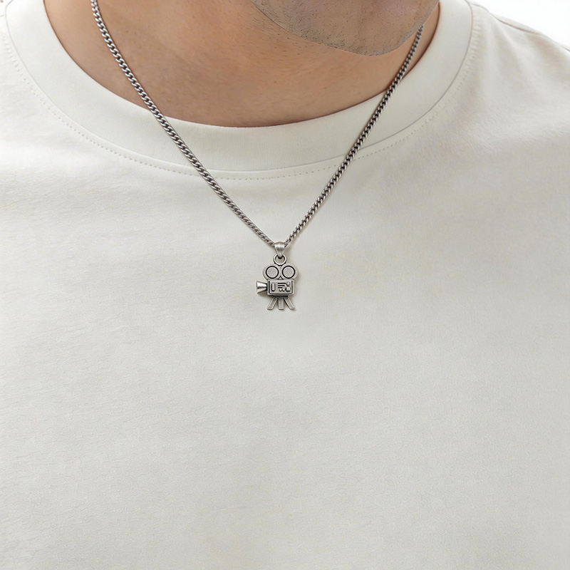 Crank Cam Geek Sculptural Necklace