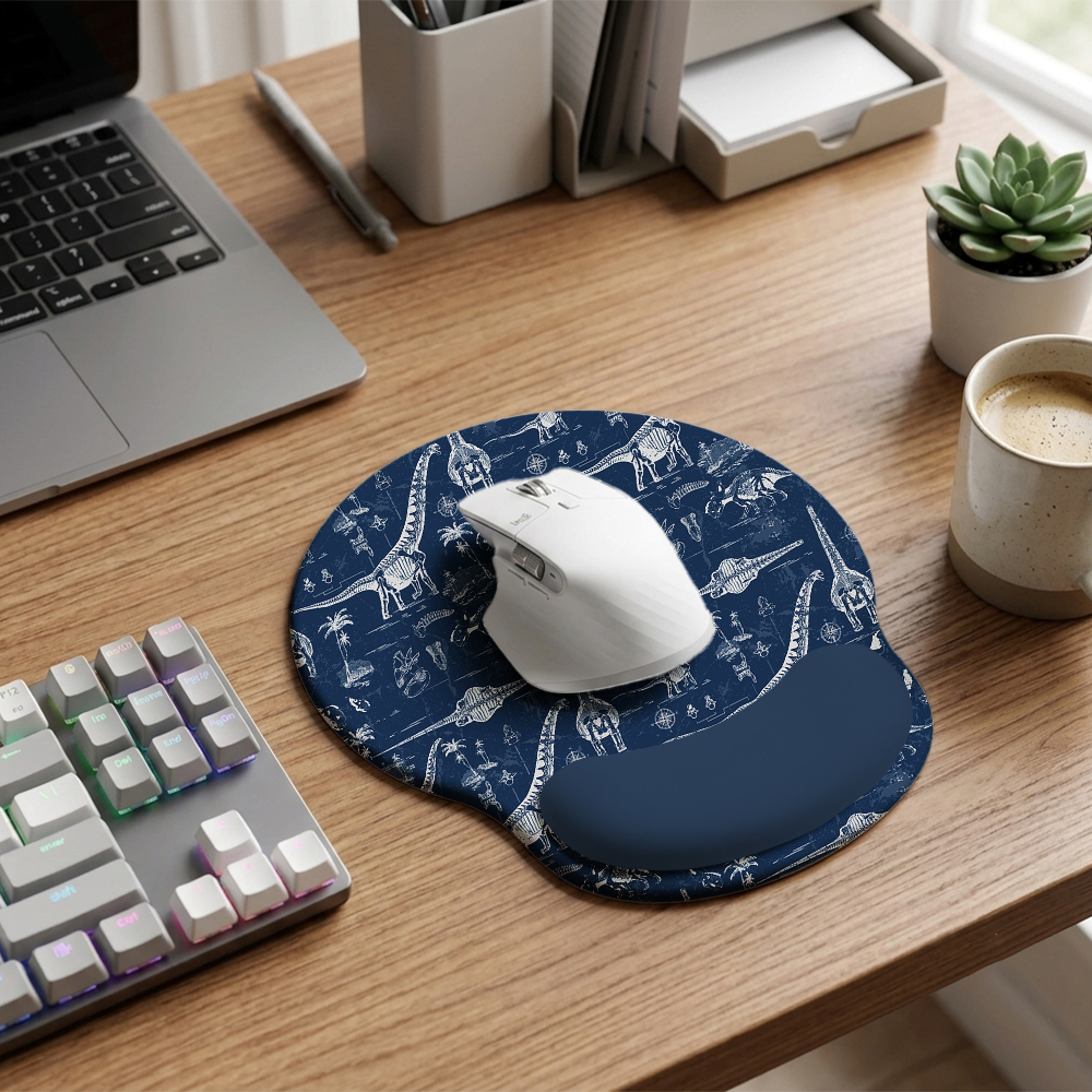 Jurassic Explorer Geek Ergonomic Mouse Pad