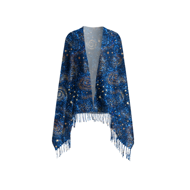 The Starry Night Geek Soft Fringed Scarf