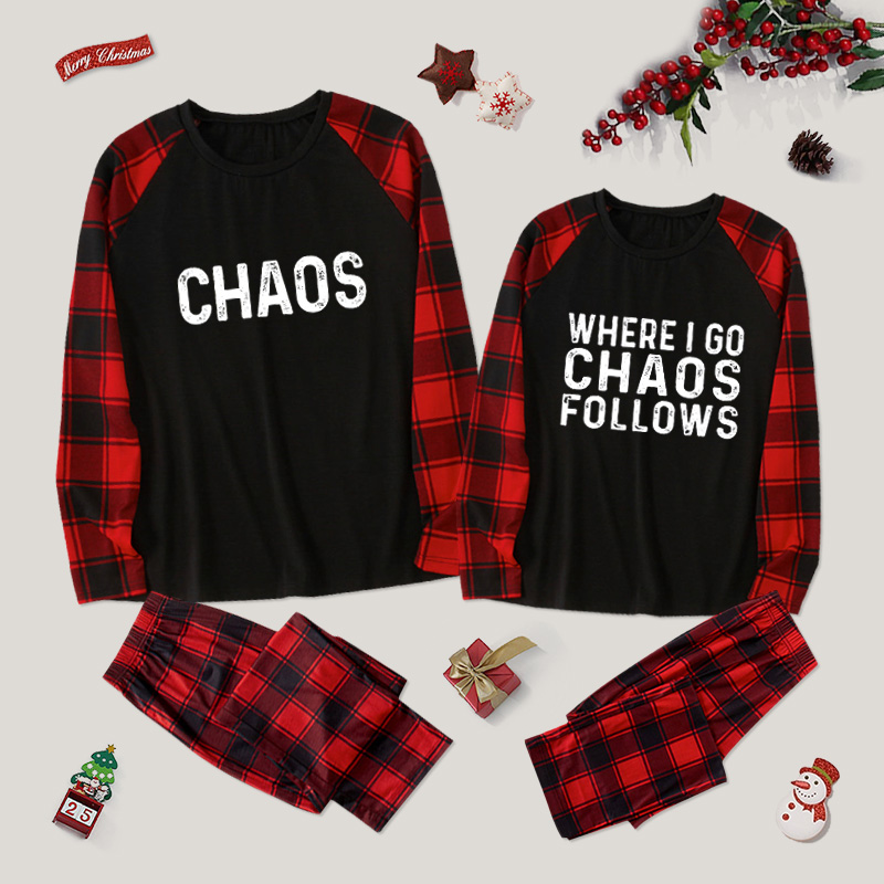 Holiday Chaos Plaid Collection Couple Pajama Sets