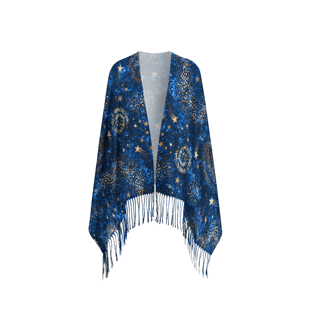 The Starry Night Geek Soft Fringed Scarf