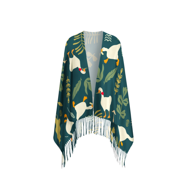 Goose Geek Soft Fringed Scarf