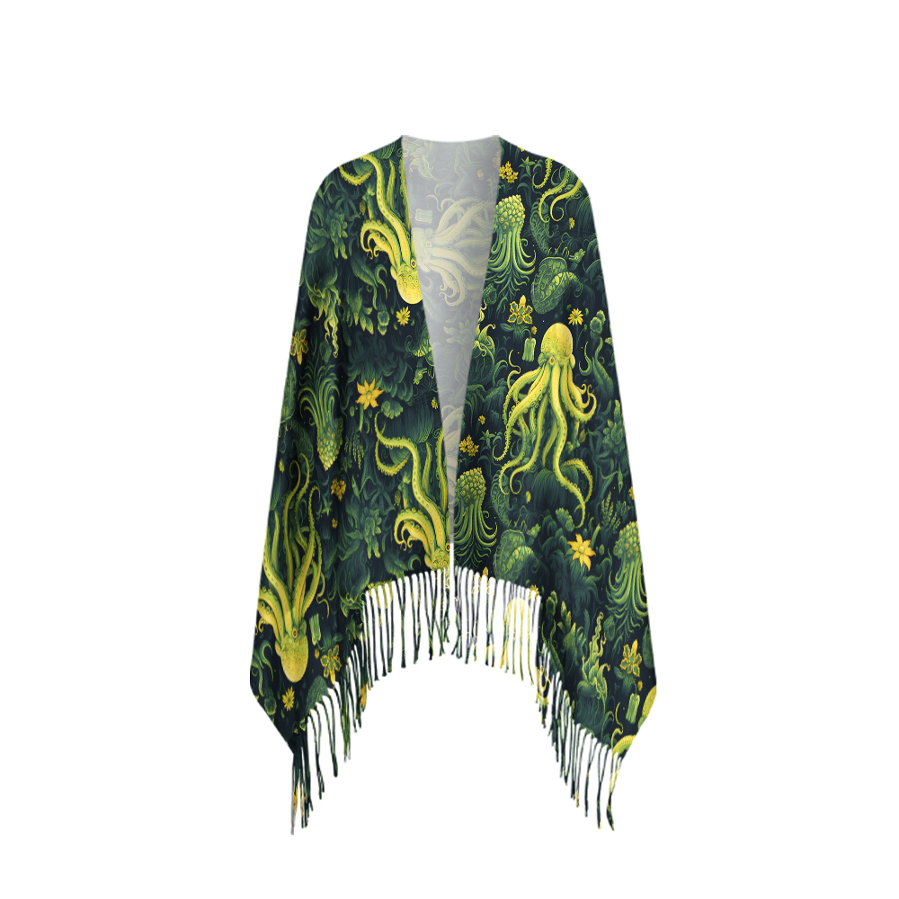Cthulhu Geek Soft Fringed Scarf