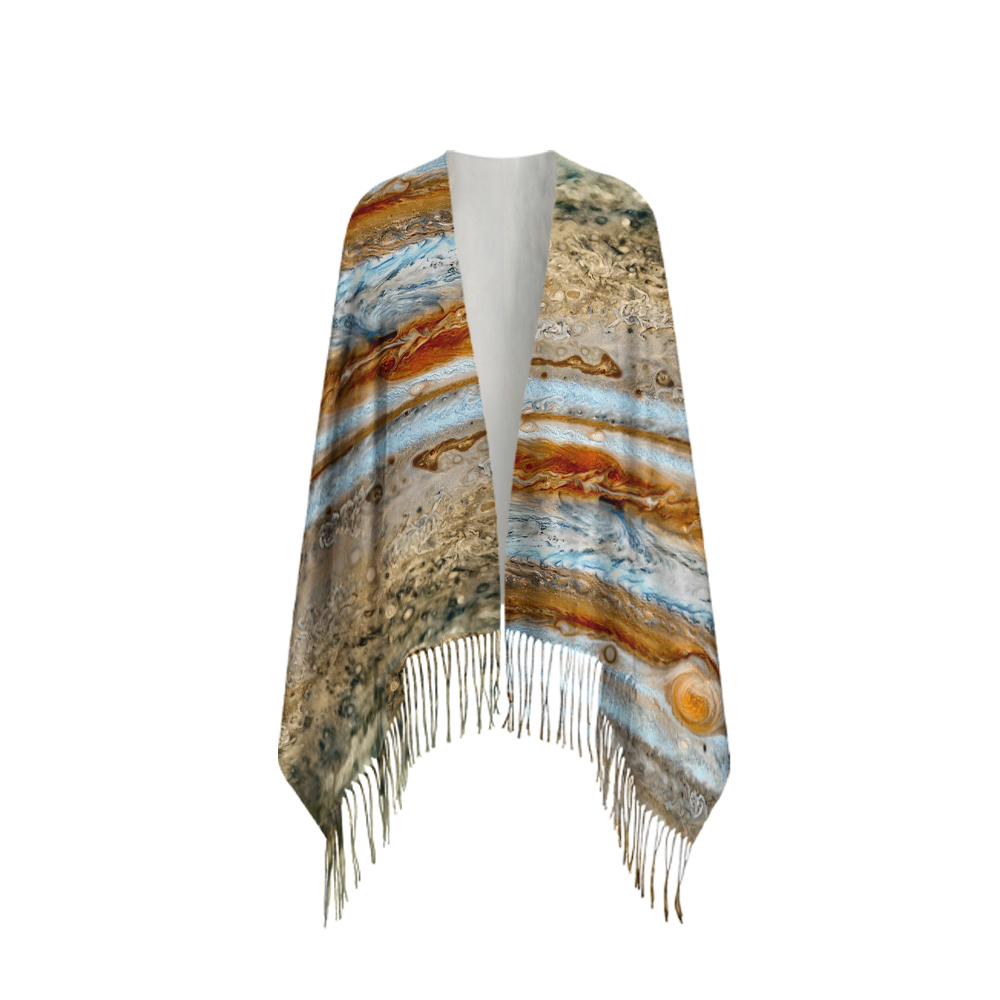 Jupiter Geek Soft Fringed Scarf