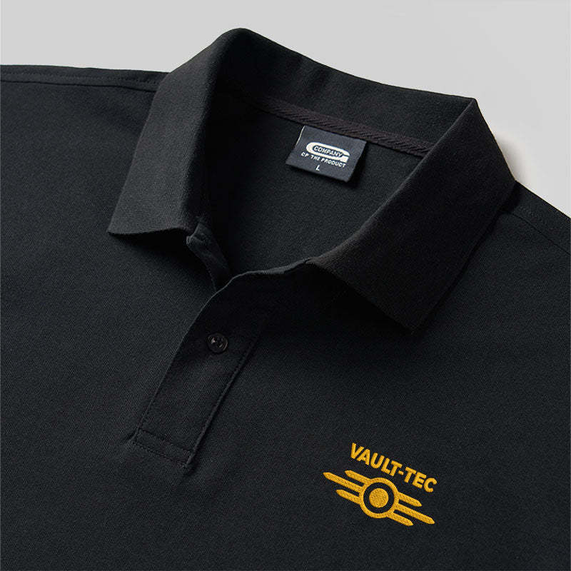 Vault Tec Geek Embroidered Polo Shirts
