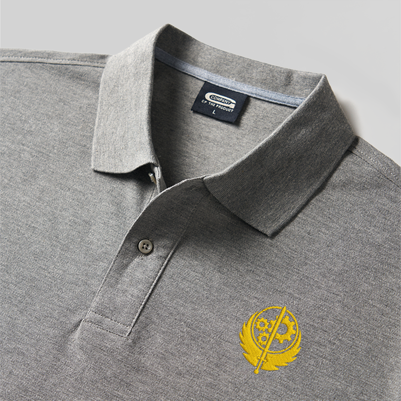 Brotherhood of Steel Geek Embroidered Polo Shirt