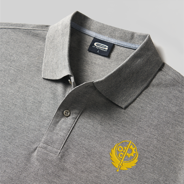 Brotherhood of Steel Geek Embroidered Polo Shirt