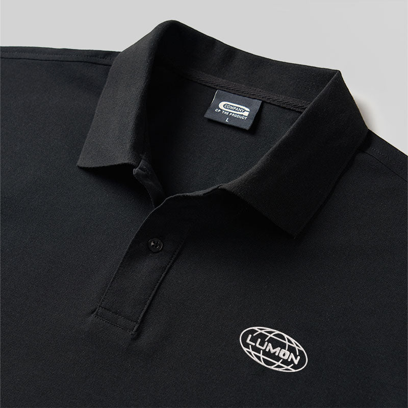 Lumon Geek Embroidered Polo Shirts