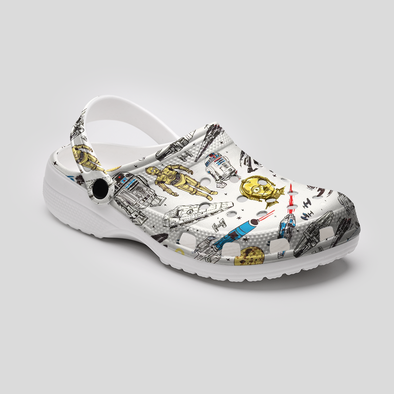 Galactic Heroes Journey Geek Rubber Clogs