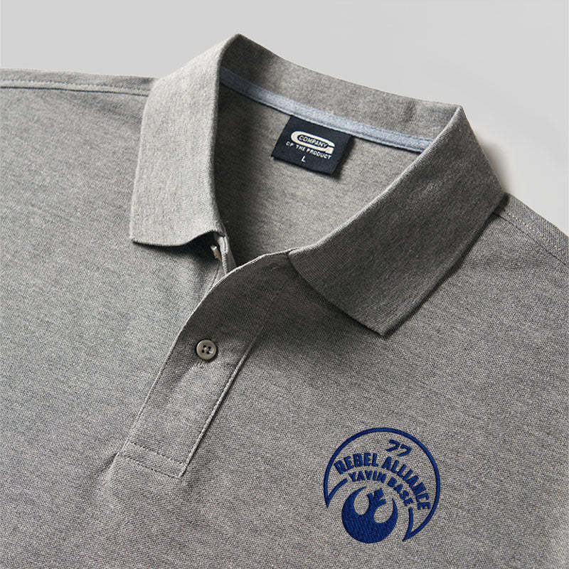 Rebel Alliance Geek Embroidered Polo Shirts