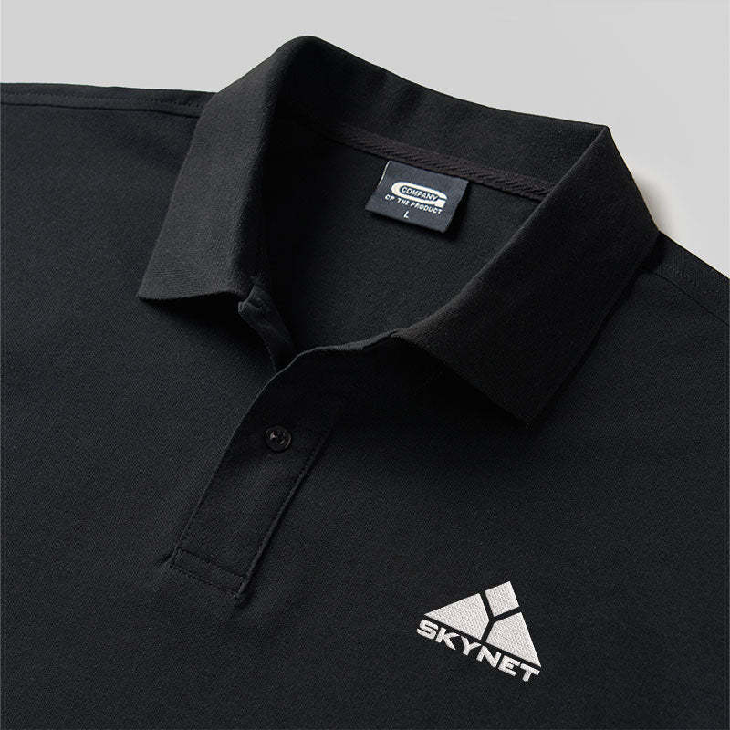 Geek Skynet Embroidered Polo Shirts