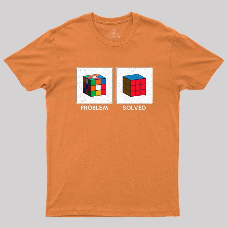Vintage Colorful Cube Problem Solver T-Shirt