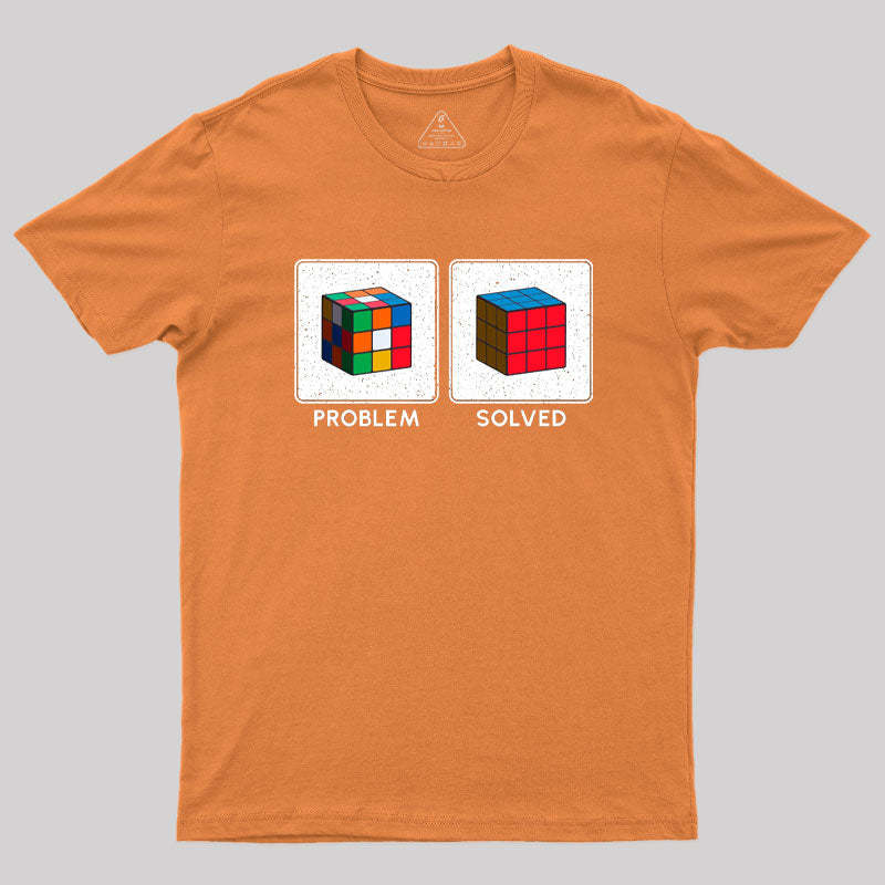 Vintage Colorful Cube Problem Solver T-Shirt