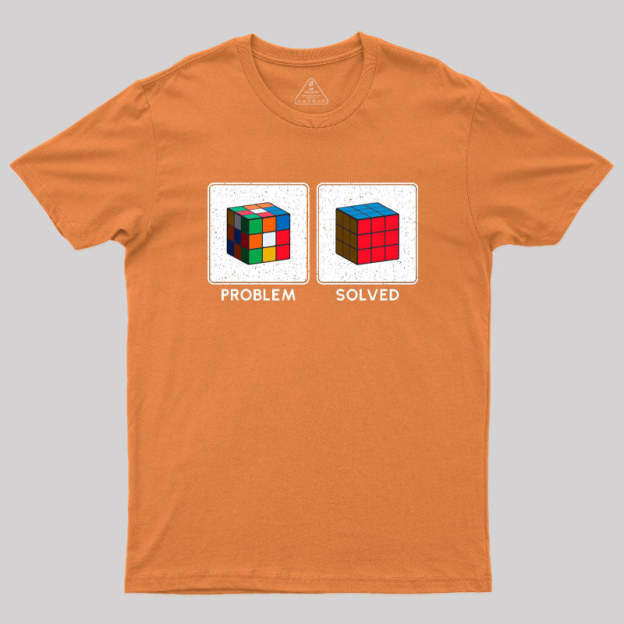 Vintage Colorful Cube Problem Solver T-Shirt