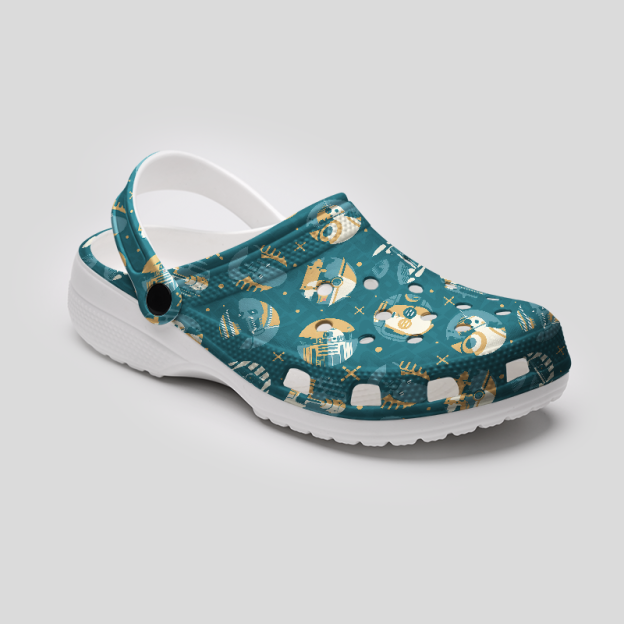 Sci-fi Robot Geek Rubber Clogs