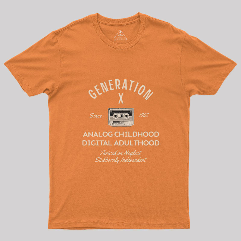 Geeksoutfit Generation X Geek T-Shirt for Sale