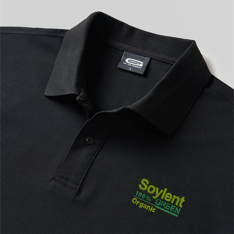 Soylent Green Geek Embroidered Polo Shirts