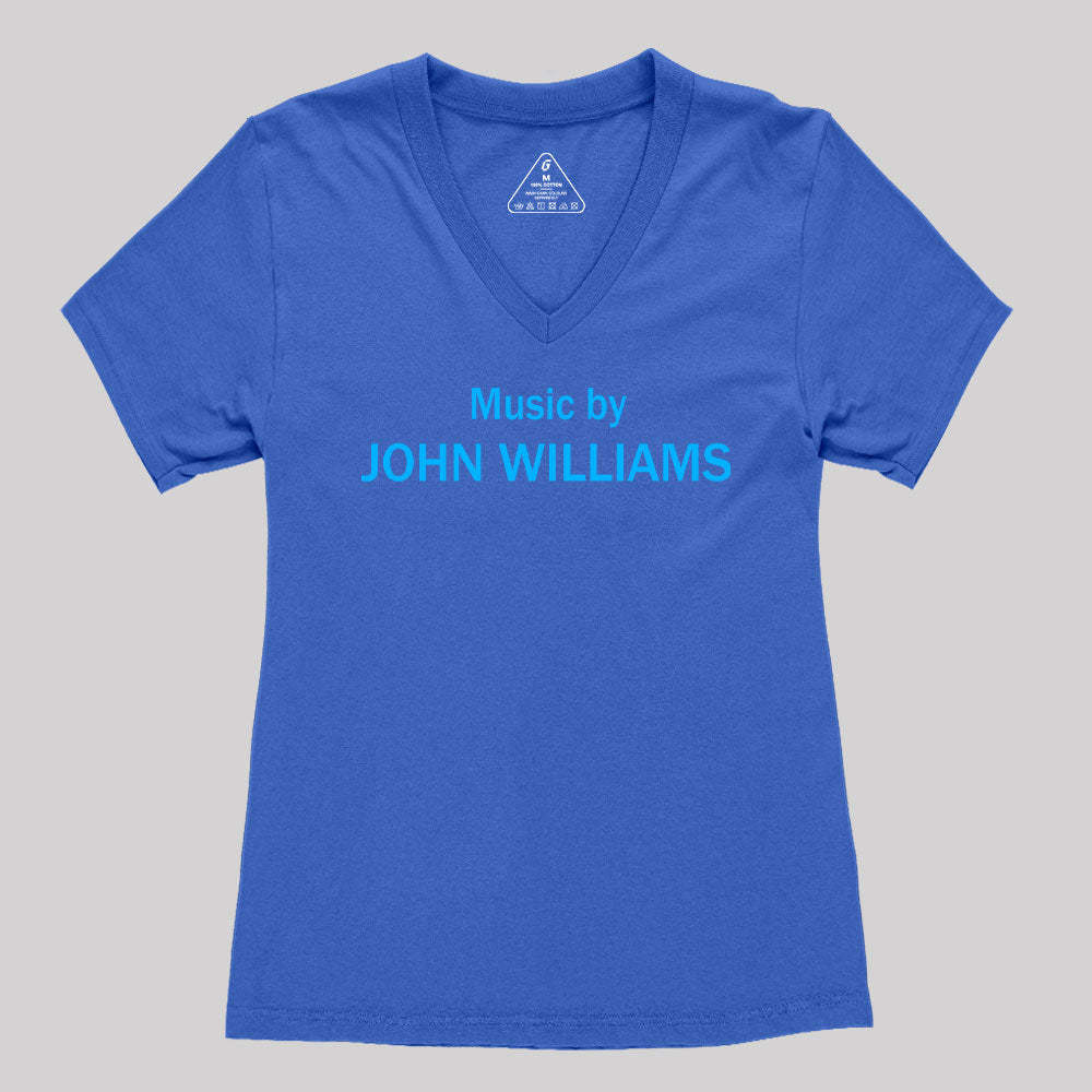 Music by John Williams Women's V-Neck T-shirt