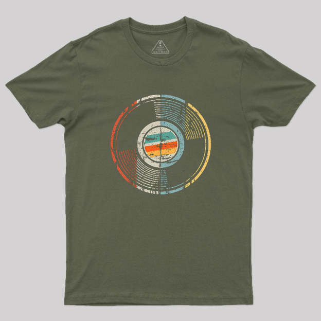 70s 80s 90s Vintage Retro Look Analog Record Geek T-Shirt