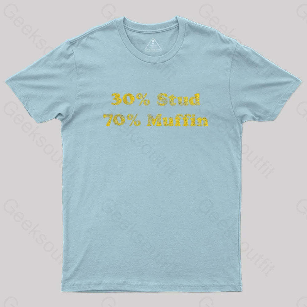 30 Stud 70 Muffin T-Shirt Light Blue / S