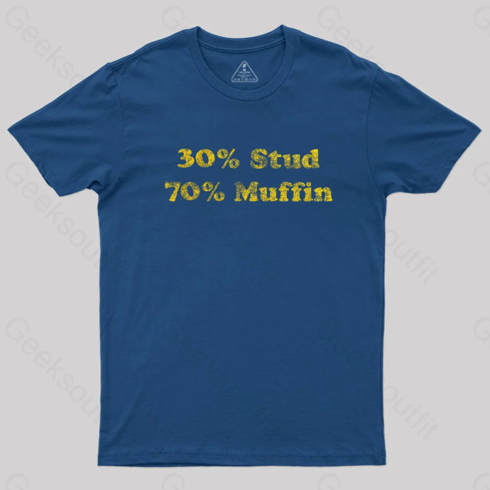 30 Stud 70 Muffin T-Shirt Navy / S