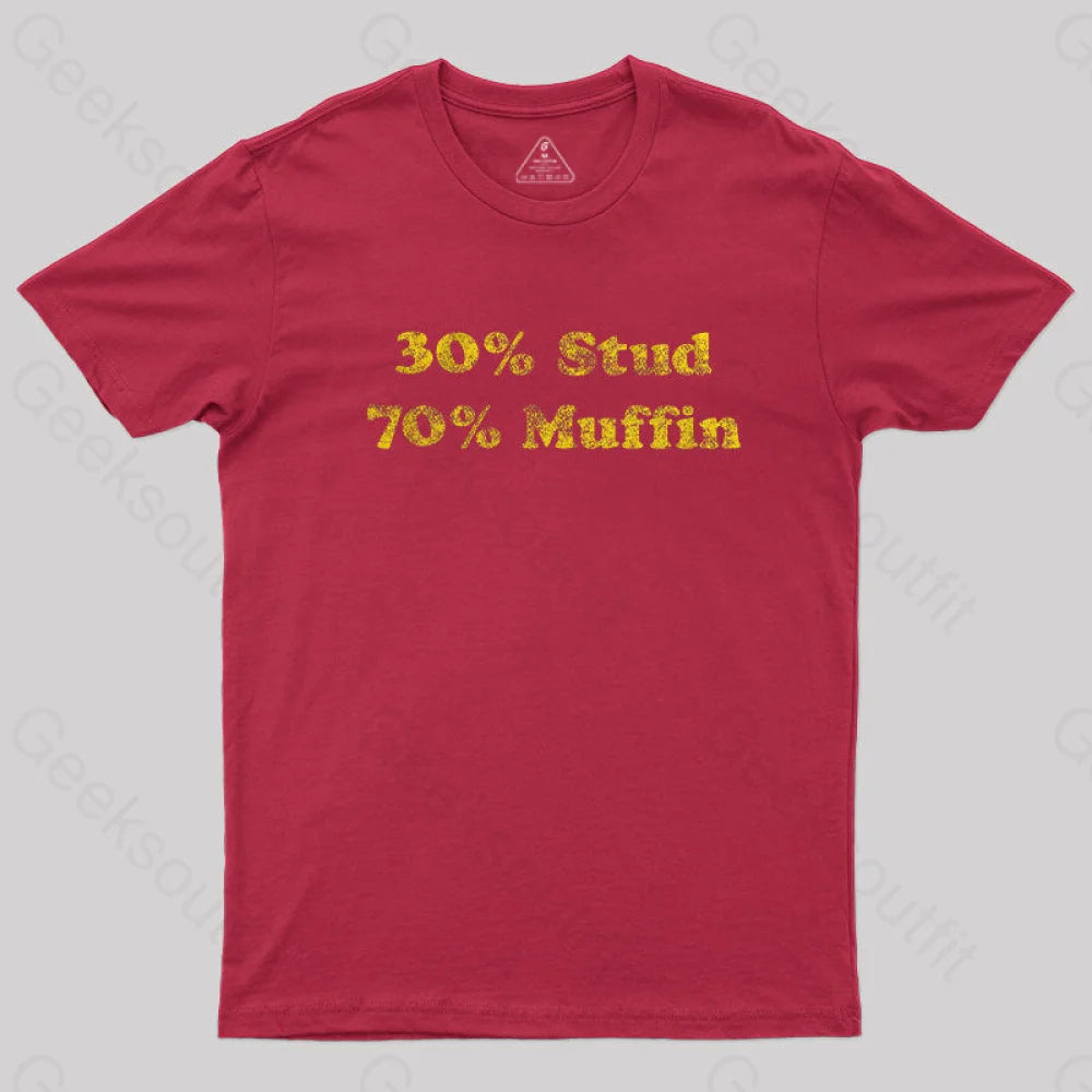 30 Stud 70 Muffin T-Shirt Red / S