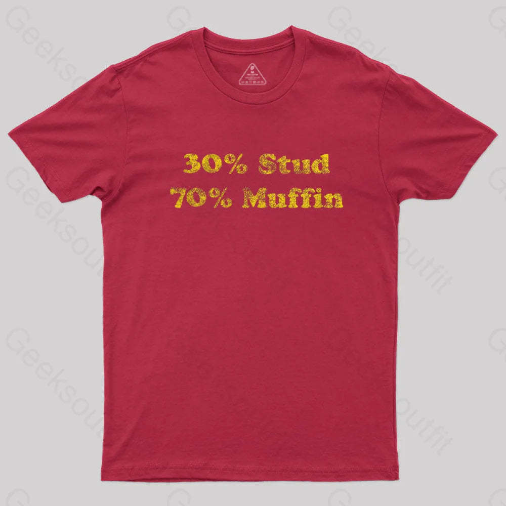 30 Stud 70 Muffin T-Shirt Red / S