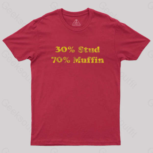 30 Stud 70 Muffin T-Shirt Red / S