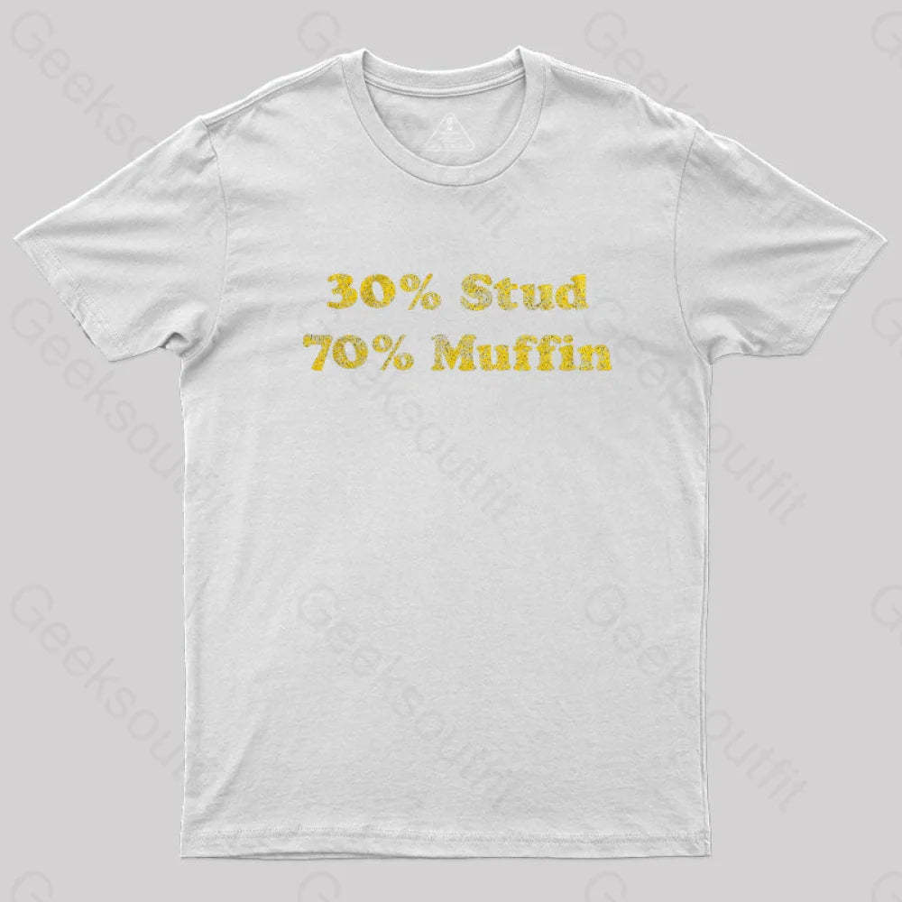30 Stud 70 Muffin T-Shirt White / S