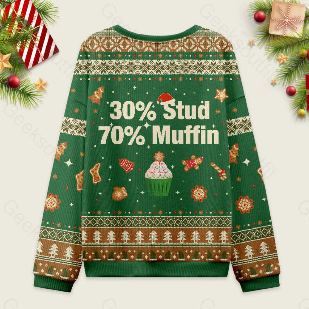 30% Stud 70% Muffin Ugly Christmas Sweater