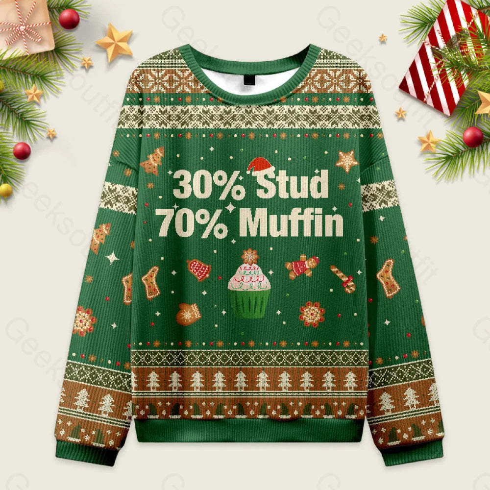 30% Stud 70% Muffin Ugly Christmas Sweater Men’s Style-S