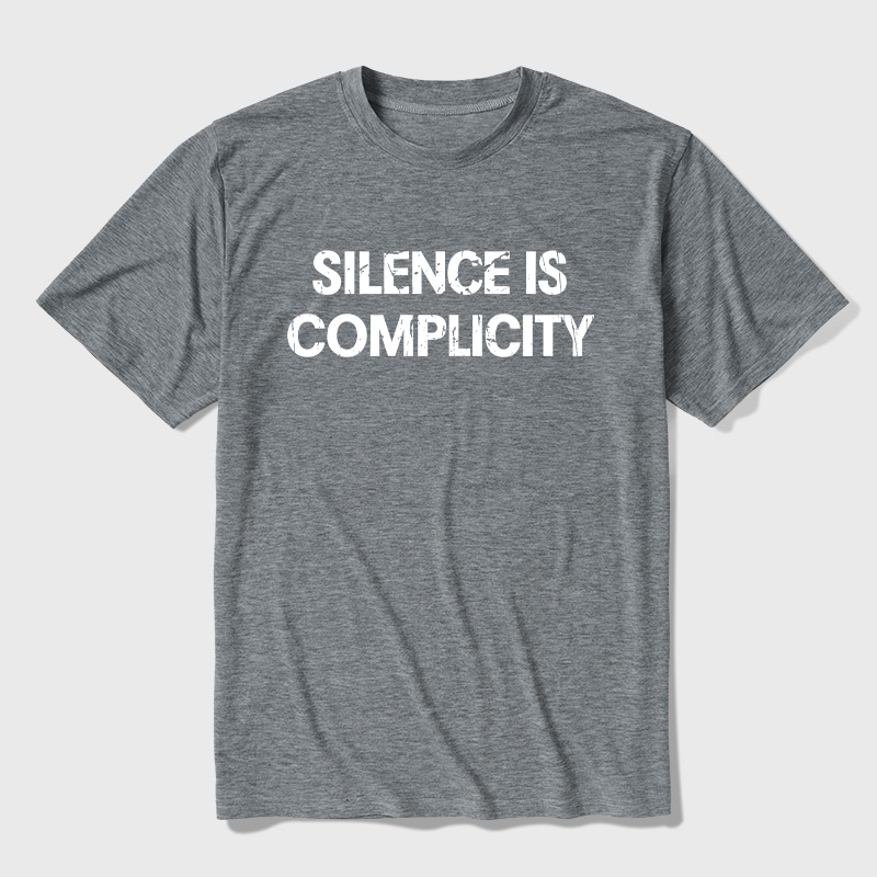 Silence Is Complicity Ultra Soft Heather Tees