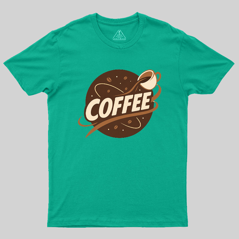 Coffee Lover Pouring Coffee Cup Geek T-Shirt