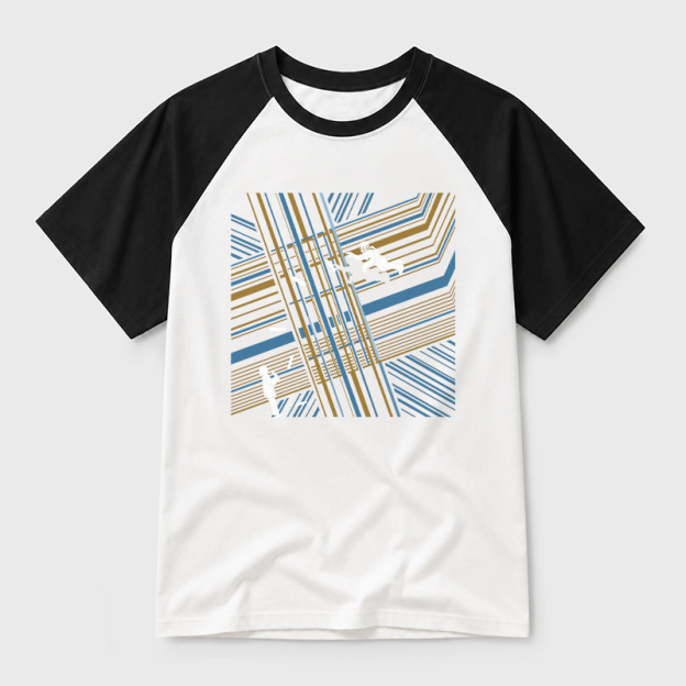Library of Time Geek Retro Raglan T-Shirt