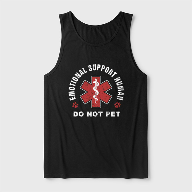 Emotional Support Human Ultra Soft Heather Tank