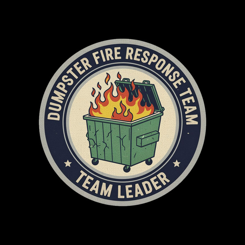 Dumpster Fire Response Team Geek T-Shirt