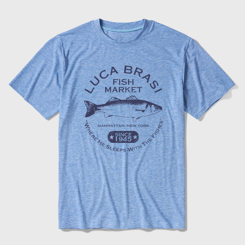 Luca Brasi Fish Market - Since 1945 Ultra Soft Heather Tees
