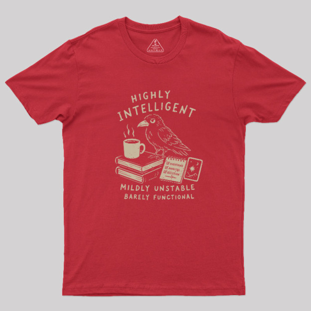 The Overthinking Crow Geek T-Shirt