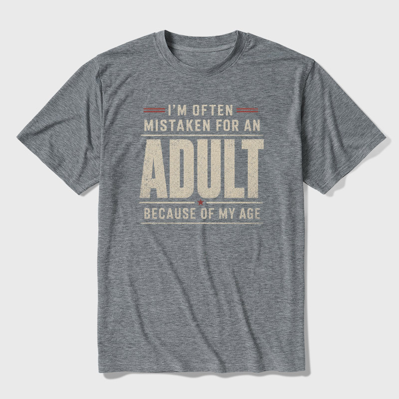 I'm Often Mistaken For An Adult Ultra Soft Heather Tee