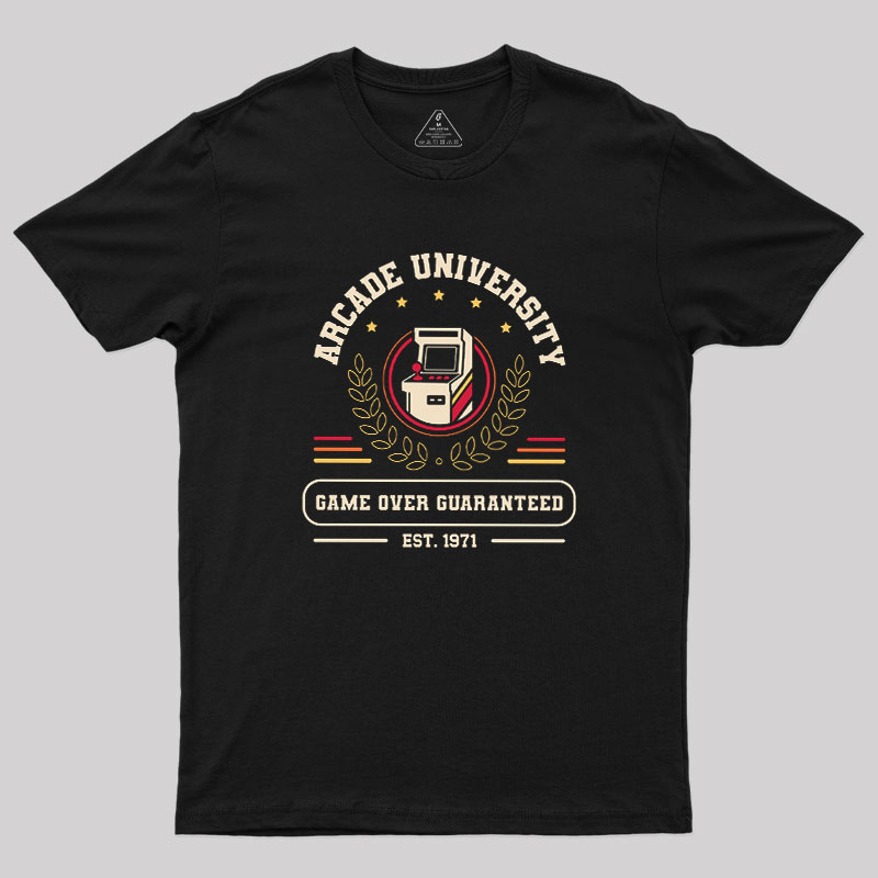 Arcade University Est 1971 Geek T-Shirt