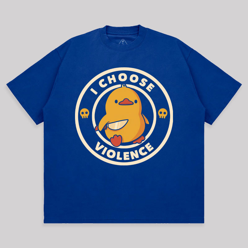 I Choose Violence Unisex Oversized T-shirt
