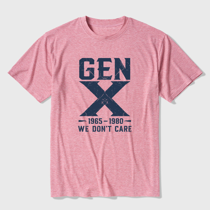 Gen X 1965-1980 We Don't Care Ultra Soft Heather Tee