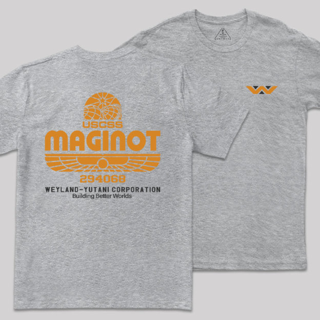 Maginot Legacy Front and Back Printed Geek T-Shirt