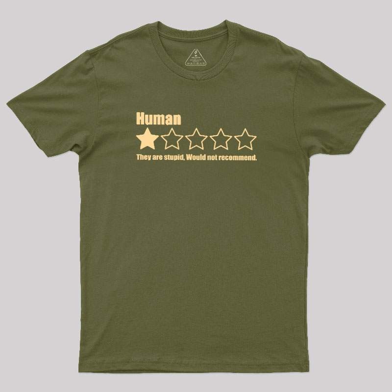 Human One Star Geek T-Shirt