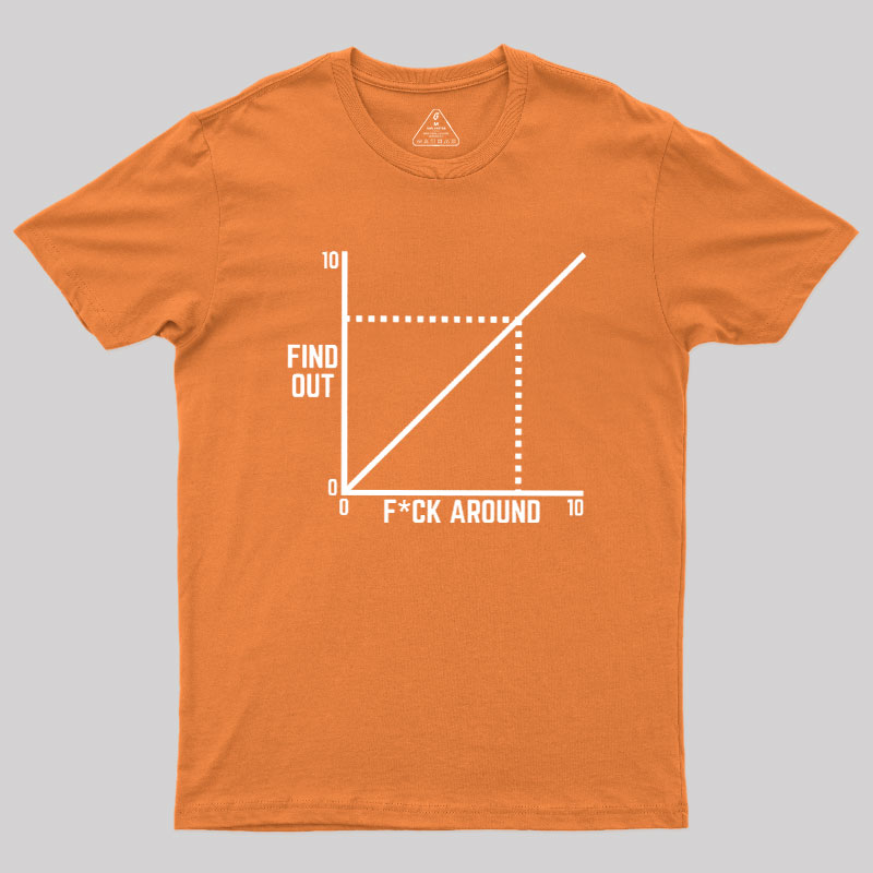 Funny Fck Around And Find Out Diagram Chart Geek T-Shirt