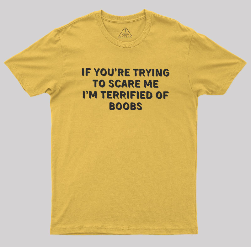 Terrified Humor Geek T-Shirt