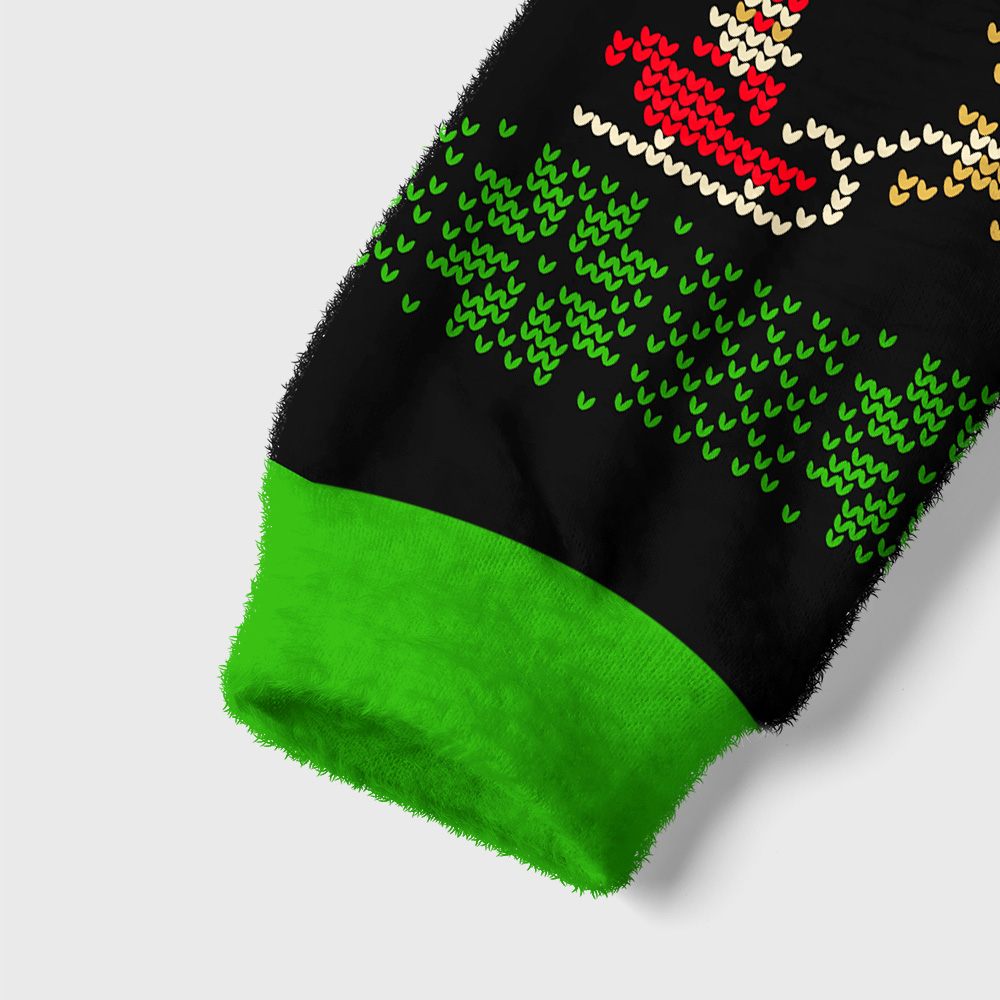 Holiday Chaos Coordinator Geek Women's Christmas Cropped Ugly Sweater