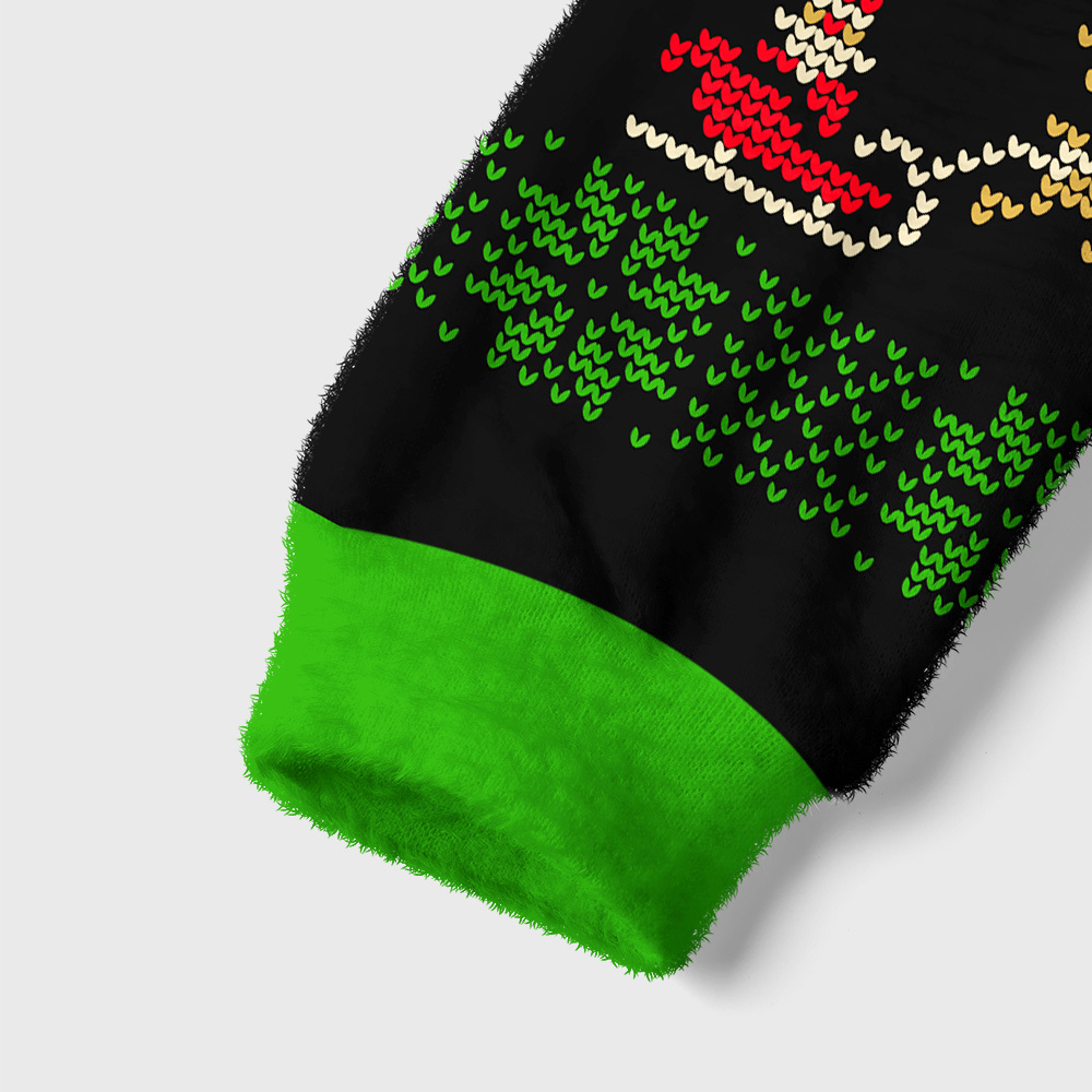 Holiday Chaos Coordinator Geek Women's Christmas Cropped Ugly Sweater