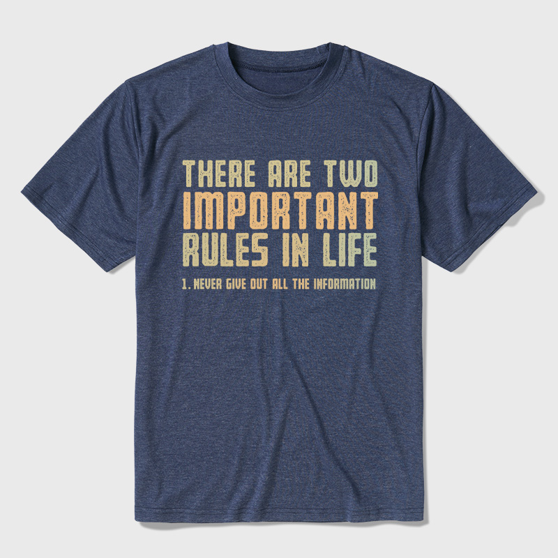 Two Important Rules Ultra Soft Heather Tee